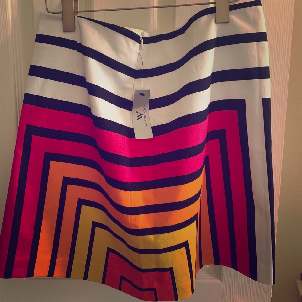 NWT Print skirt from JCP Worthington brand.